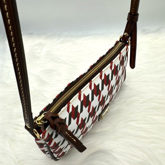 NWOT Dooney & Bourke Lexi Slim Brick Houndstooth Crossbody - Picture 12 of 16